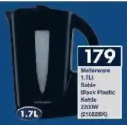 President Hyper Mellerware Black Plastic Kettle 2200w offer