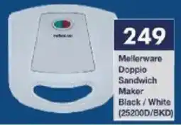 President Hyper Mellerware Doppio Sandwich Maker Black/ White offer
