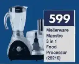 President Hyper Mellerware Maestro 3 in 1 Food Processor offer