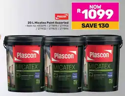 Game Plascon Micatex Paint Assorted offer