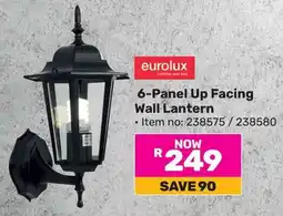Game Eurolux 6-Panel Up Facing Wall Lantern offer