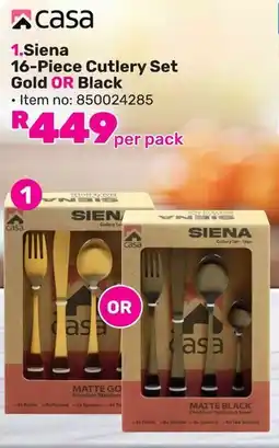 Game Casa Siena Cutlery Set Gold or Black offer