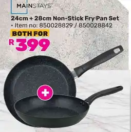 Game Mainstays Non-Stick Fry Pan Set offer