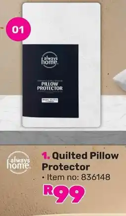 Game Always Home Quilted Pillow Protector offer
