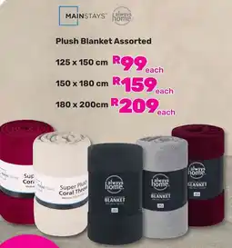 Game Mainstays Plush Blanket Assorted offer