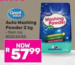 Game Great Value Auto Washing Powder offer