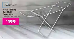 Game Mainstays Metal Folding Out Cloth Dryer offer