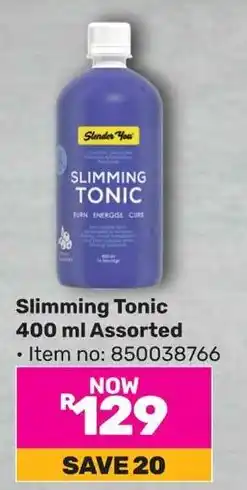 Game Slender You Slimming Tonic Assorted offer