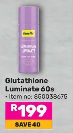 Game Slender You Glutathione Luminate offer