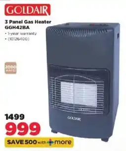 HiFi Corp Goldair 3 Panel Gas Heater offer