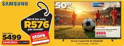 HiFi Corp Samsung 50-inch Crystal UHD 4K TV offer