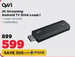 HiFi Corp QVWI 2K Streaming Android TV Stick-LeapL1 offer