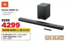 HiFi Corp JBL Cinema SB550 3.1 offer
