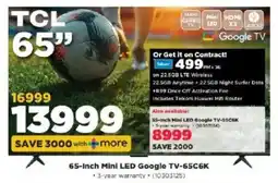 HiFi Corp TCL 65-Inch Mini LED Google TV-65C6K offer