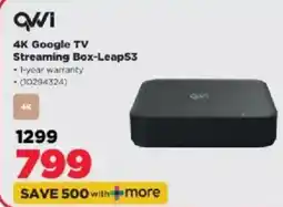 HiFi Corp QVWI 4K Google TV Streaming Box-Leaps3 offer