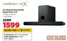 HiFi Corp Volkano X 2.1 Channel Sound Bar Hypersonic 3.0 offer