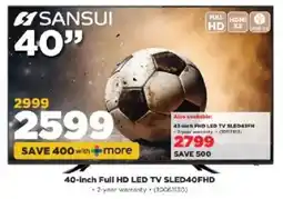 HiFi Corp Sansui 40-inch Full HD LED TV offer