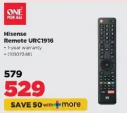 HiFi Corp One For All Hisense Remote URC1916 offer