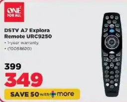 HiFi Corp One for all DSTV A7 Explora Remote URC9250 offer