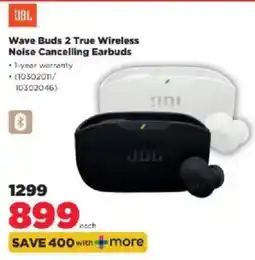 HiFi Corp JBL Wave Buds 2 True Wireless Noise Cancelling Earbuds offer