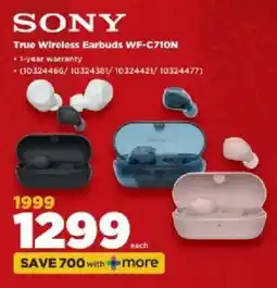 HiFi Corp Sony True Wireless Earbuds WF-C710N offer