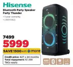 HiFi Corp Hisense Bluetooth Party Speaker Party Thunder offer