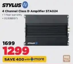 HiFi Corp Stylus 4 Channel Class D Amplifier STA024 offer