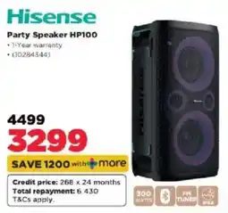 HiFi Corp Hisense Party Speaker HP100 offer