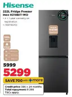 HiFi Corp Hisense Fridge Freezer Inox offer