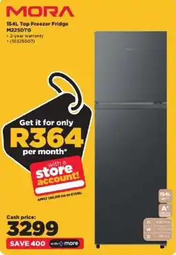 HiFi Corp Mora Top Freezer Fridge offer