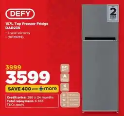 HiFi Corp Defy Top Freezer Fridge offer