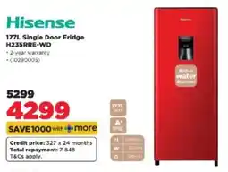 HiFi Corp Hisense Single Door Fridge offer