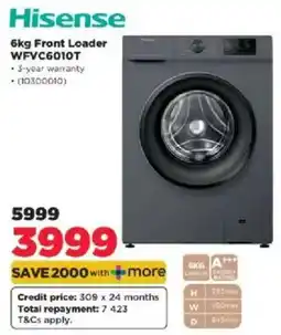 HiFi Corp Hisense Front Loader WFVC6010T offer
