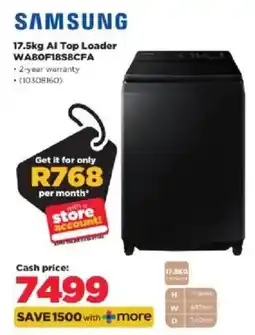HiFi Corp Samsung Al Top Loader WAB0F18S8CFA offer