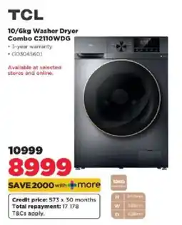 HiFi Corp TCL Washer Dryer Combo C2110WDG offer