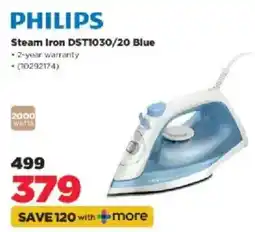 HiFi Corp Philips Steam Iron DST1030/20 Blue offer
