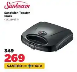 HiFi Corp Sunbeam Sandwich Toaster Black offer