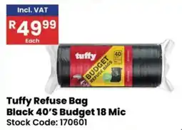 Africa Cash and Carry Tuffy Refuse Bag Black offer