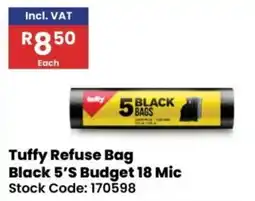 Africa Cash and Carry Tuffy Refuse Bag Black offer