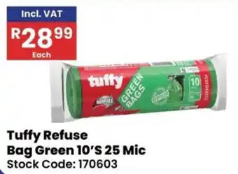 Africa Cash and Carry Tuffy Refuse Bag Green offer