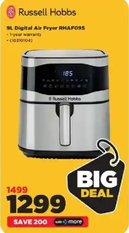 HiFi Corp Russell Hobbs Digital Air Fryer RHAF09S offer