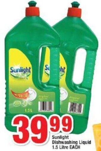 OK Foods Sunlight Dishwashing Liquid 1.5 Litre Each offer