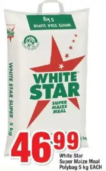 OK Foods White Star Super Maize Meal Polybag 5kg Each offer