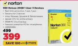 HiFi Corp Norton 360 Deluxe 25GB 1 User 3 Devices offer