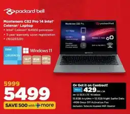 HiFi Corp Packard Bell Montenero C82 Pro 14 Intel Celeron Laptop offer