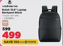 HiFi Corp Volkano Relish 15.6" Laptop Backpack Black offer