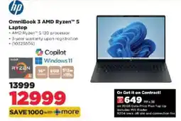 HiFi Corp Hp OmniBook 3 AMD Ryzen 5 Laptop offer