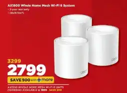 HiFi Corp Tp-link AX1500 Whole Home Mesh Wi-Fi 6 System offer