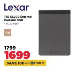 HiFi Corp Lexar 1TB SL200 External Portable SSD offer
