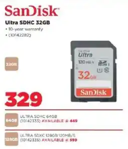 HiFi Corp SanDisk Ultra SDHC 32GB offer